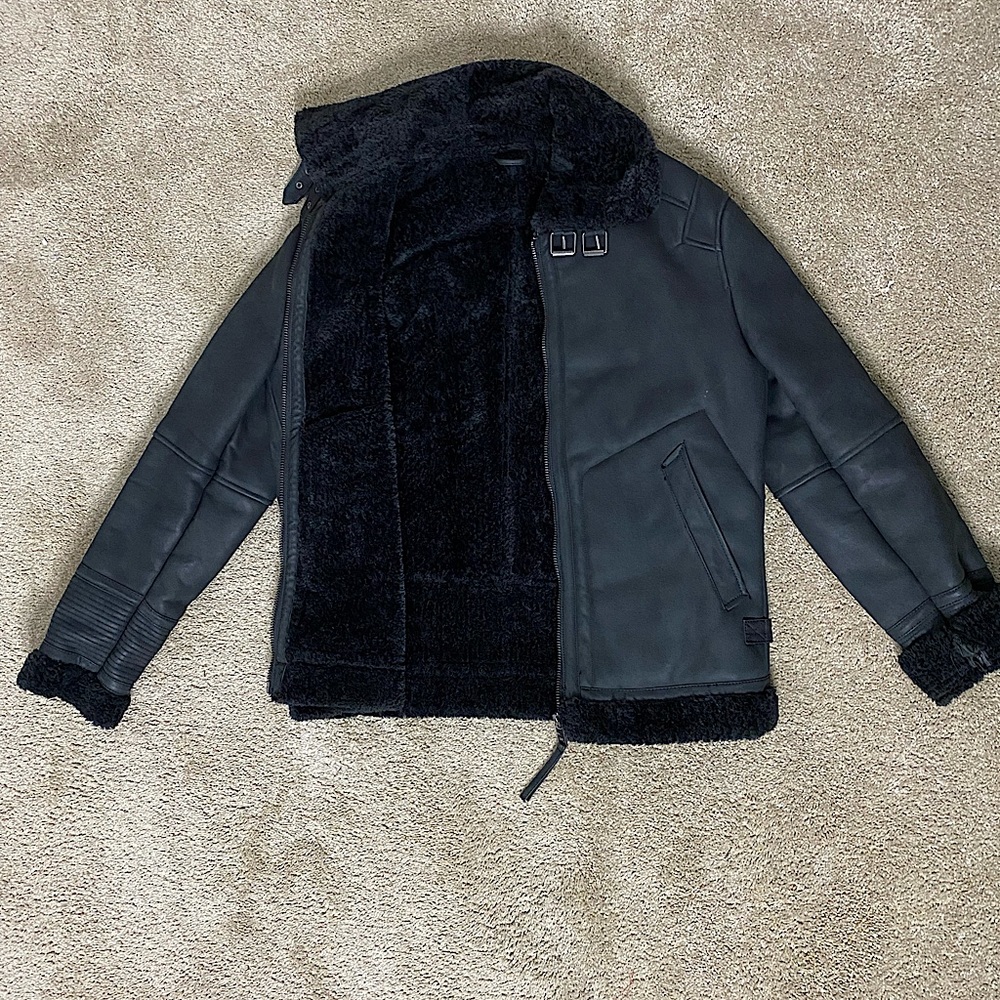 Leather coat